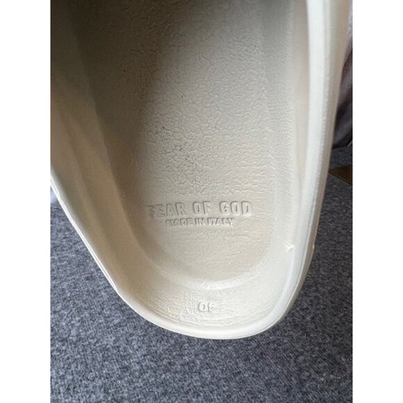 Fear Of God ‘The California’ Dusty Concrete Mule Slides Size 40 - Picture 5 of 8